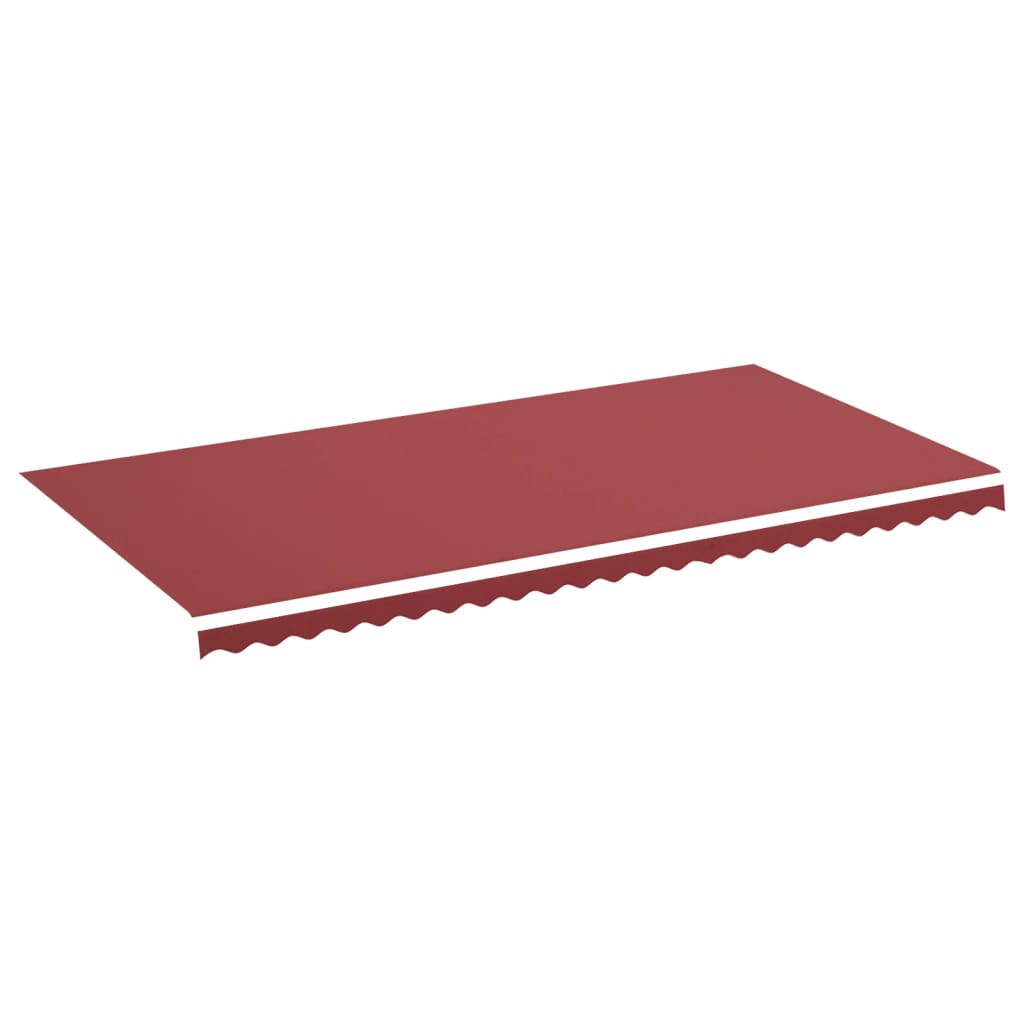 Tissu de remplacement pour auvent Bordeaux rouge 6x3 m