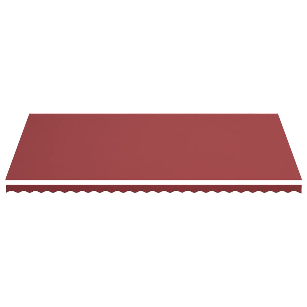 Tissu de remplacement pour auvent Bordeaux rouge 6x3,5 m