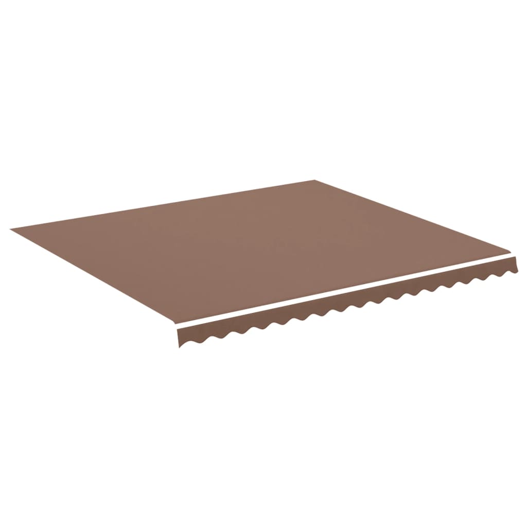 Tissu de remplacement pour auvent Marron 4x3,5 m