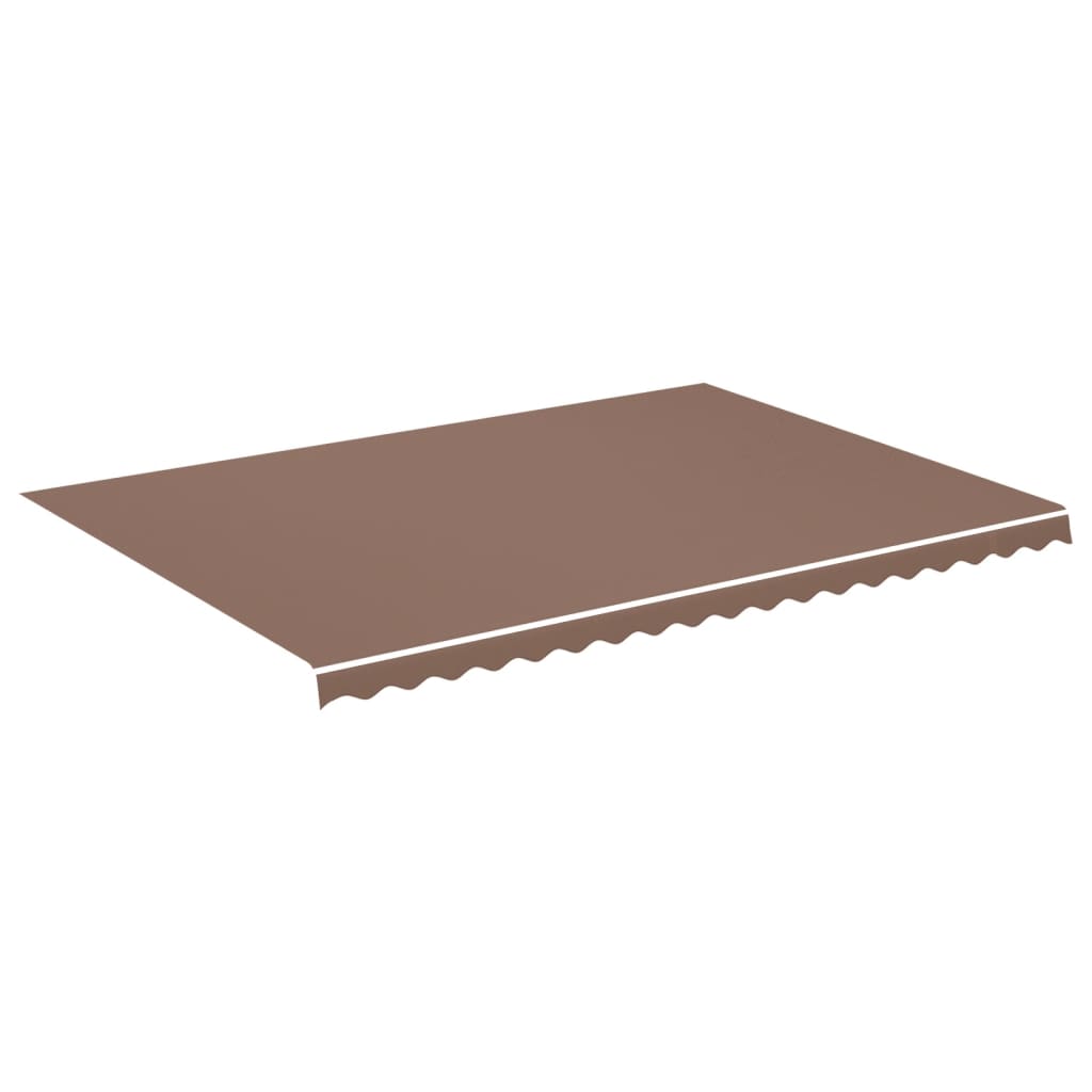 Tissu de remplacement pour auvent Marron 5x3,5 m