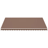 Tissu de remplacement pour auvent Marron 5x3,5 m