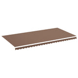 Tissu de remplacement pour auvent Marron 6x3 m