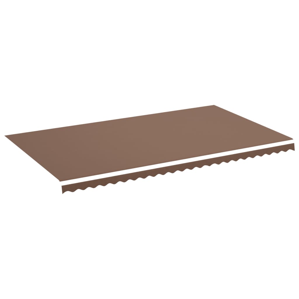 Tissu de remplacement pour auvent Marron 6x3,5 m