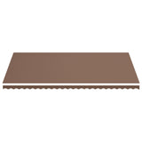 Tissu de remplacement pour auvent Marron 6x3,5 m