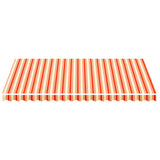 Tissu de remplacement pour auvent Jaune et orange 4,5x3 m