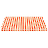 Tissu de remplacement pour auvent Jaune et orange 4,5x3,5 m