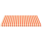 Tissu de remplacement pour auvent Jaune et orange 5x3,5 m