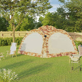 Reception tent with LED and 4 walls 3.6x3.6x2.3m Camouflage