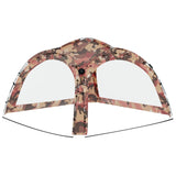 Reception tent with LED and 4 walls 3.6x3.6x2.3m Camouflage