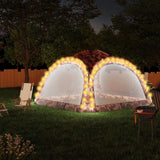 Reception tent with LED and 4 walls 3.6x3.6x2.3m Camouflage