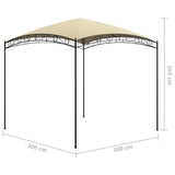 Belvédère 3x3x2,65 m Crème 180 g/m²