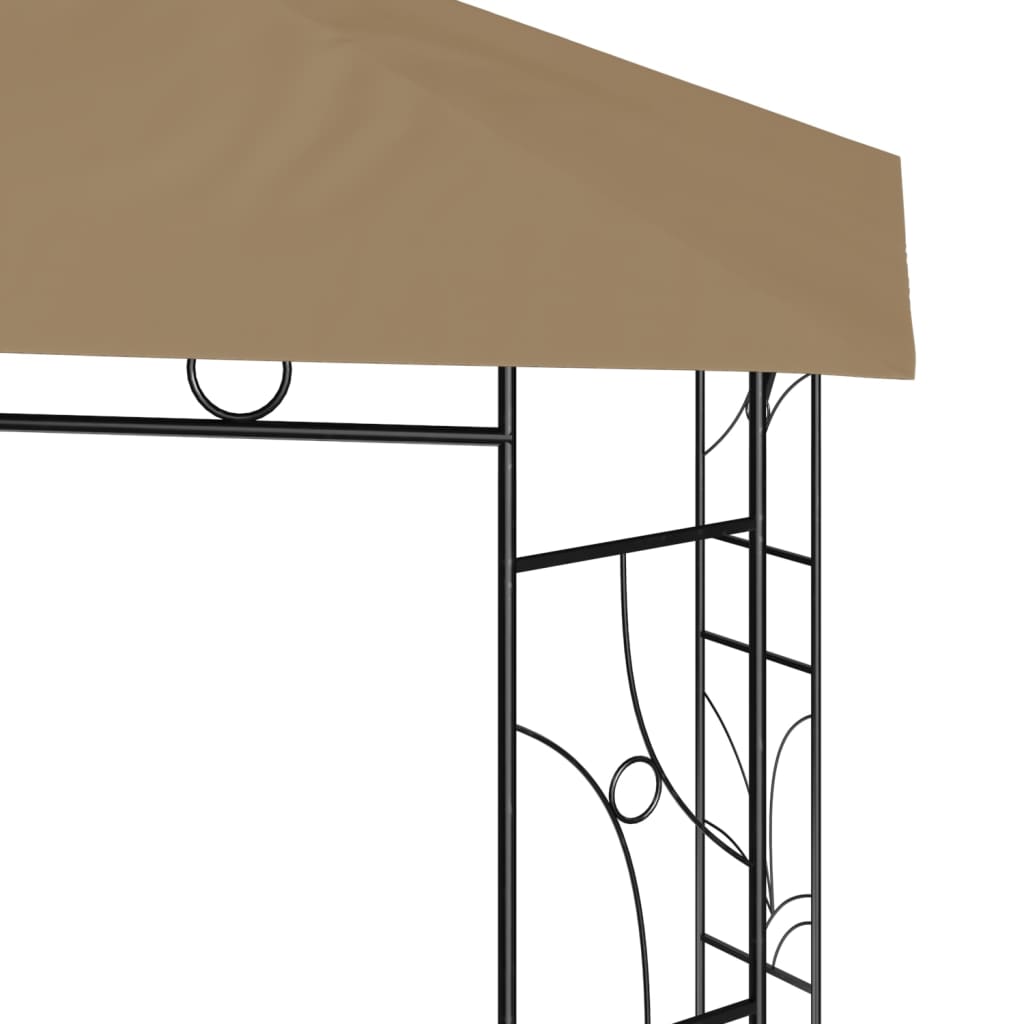 Belvédère 3x3x2,7 m Taupe 160 g/m²