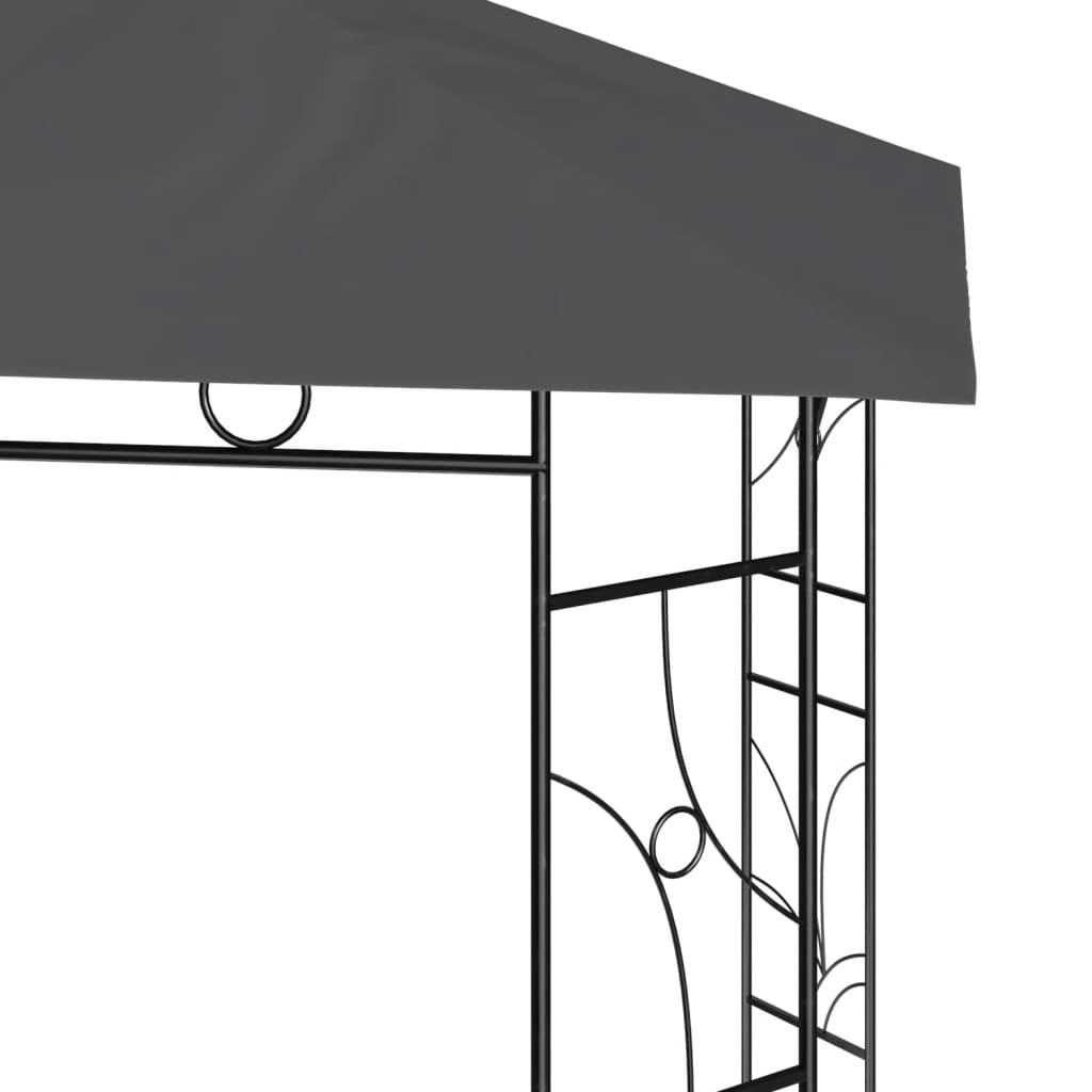 Belvédère 3x3x2,7 m Anthracite 160 g/m²