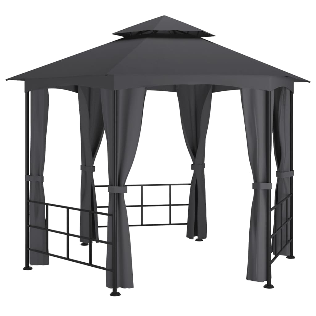 Belvédère avec parois 3,1x2,7 m Anthracite