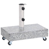 Socle de parasol Gris clair 45x25x8,3 cm Granite