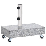 Socle de parasol Gris clair 45x25x8,3 cm Granite