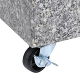 Socle de parasol Gris clair 45x25x8,3 cm Granite