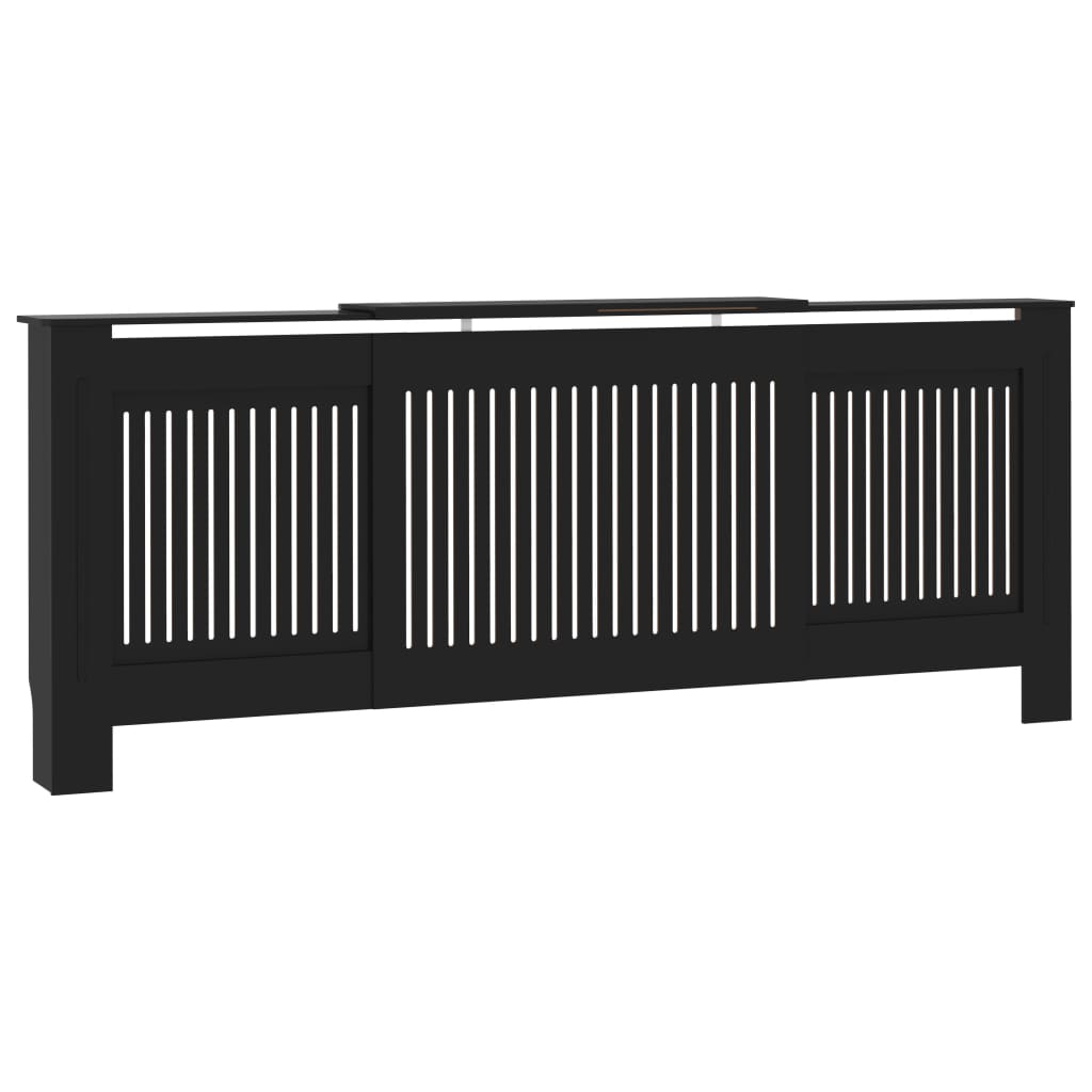 Cache-radiateur MDF Noir 205 cm