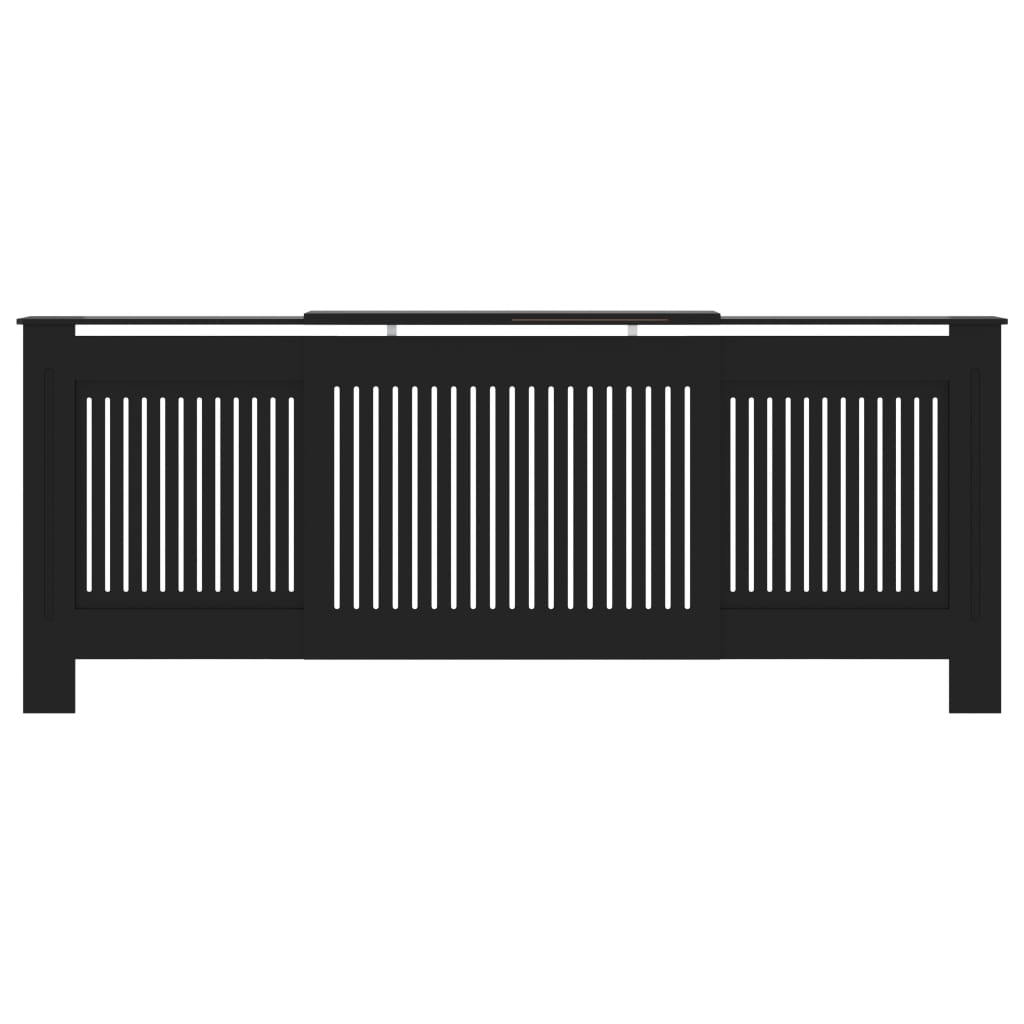 Cache-radiateur MDF Noir 205 cm