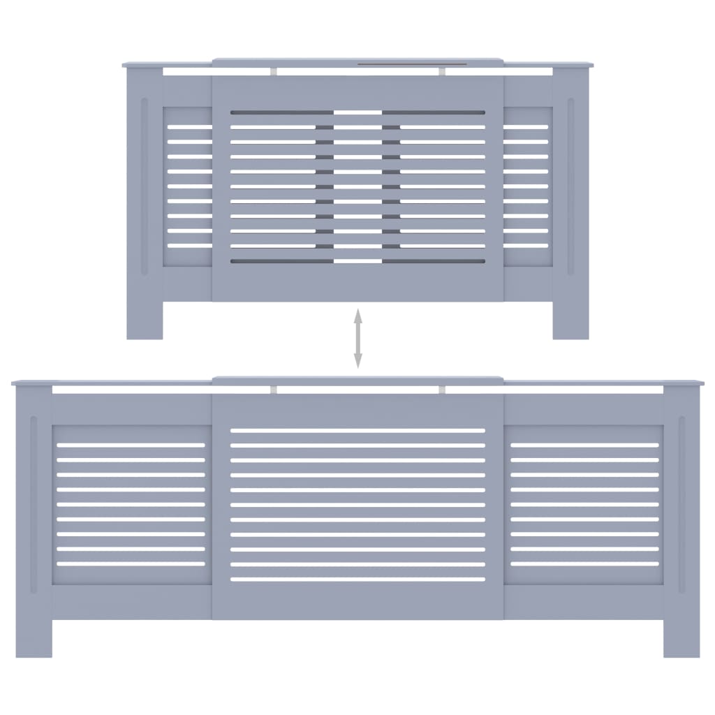 Cache-radiateur MDF Gris 205 cm