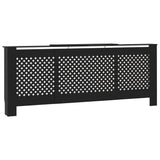 Black MDF Radiator Cover 205 cm