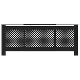 Black MDF Radiator Cover 205 cm