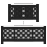 Black MDF Radiator Cover 205 cm