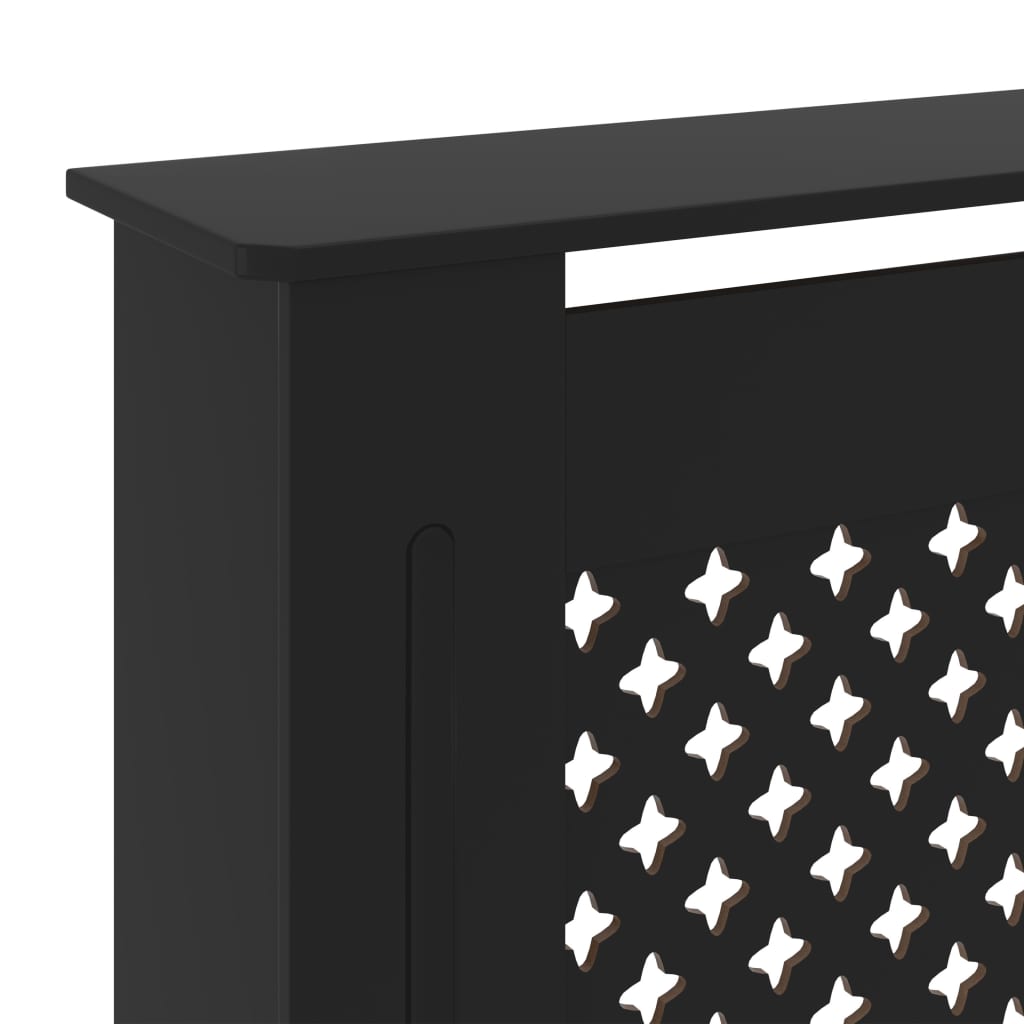 Black MDF Radiator Cover 205 cm