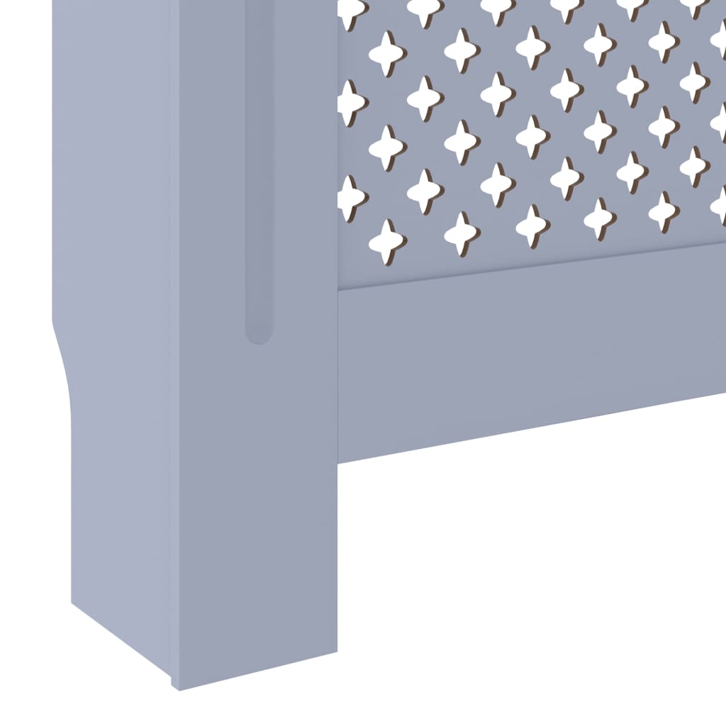 Graue MDF-Heizkörperabdeckung 205 cm