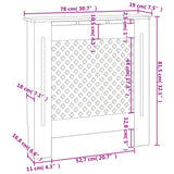 Cache-radiateur MDF Blanc 78 cm