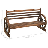 Banc de jardin 142 cm Bois de sapin massif