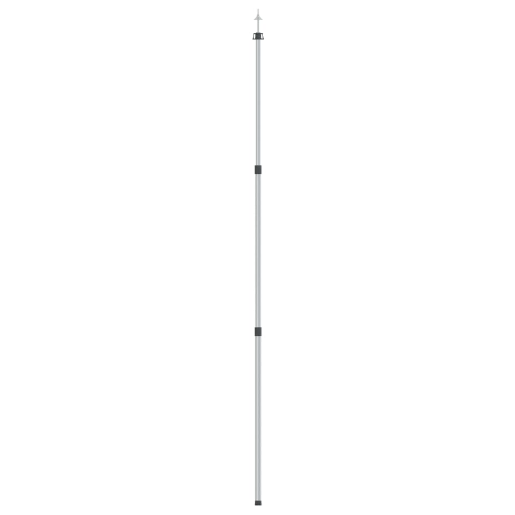 Mât de bâche télescopique avec longueur de 102-260 cm Aluminium