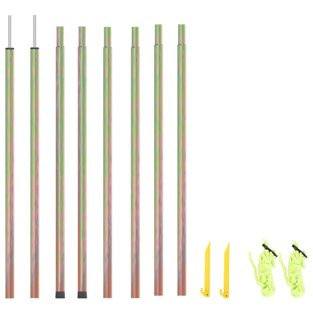 Sonnenschirmstangen 2 Stück 200 cm Verzinkter Stahl