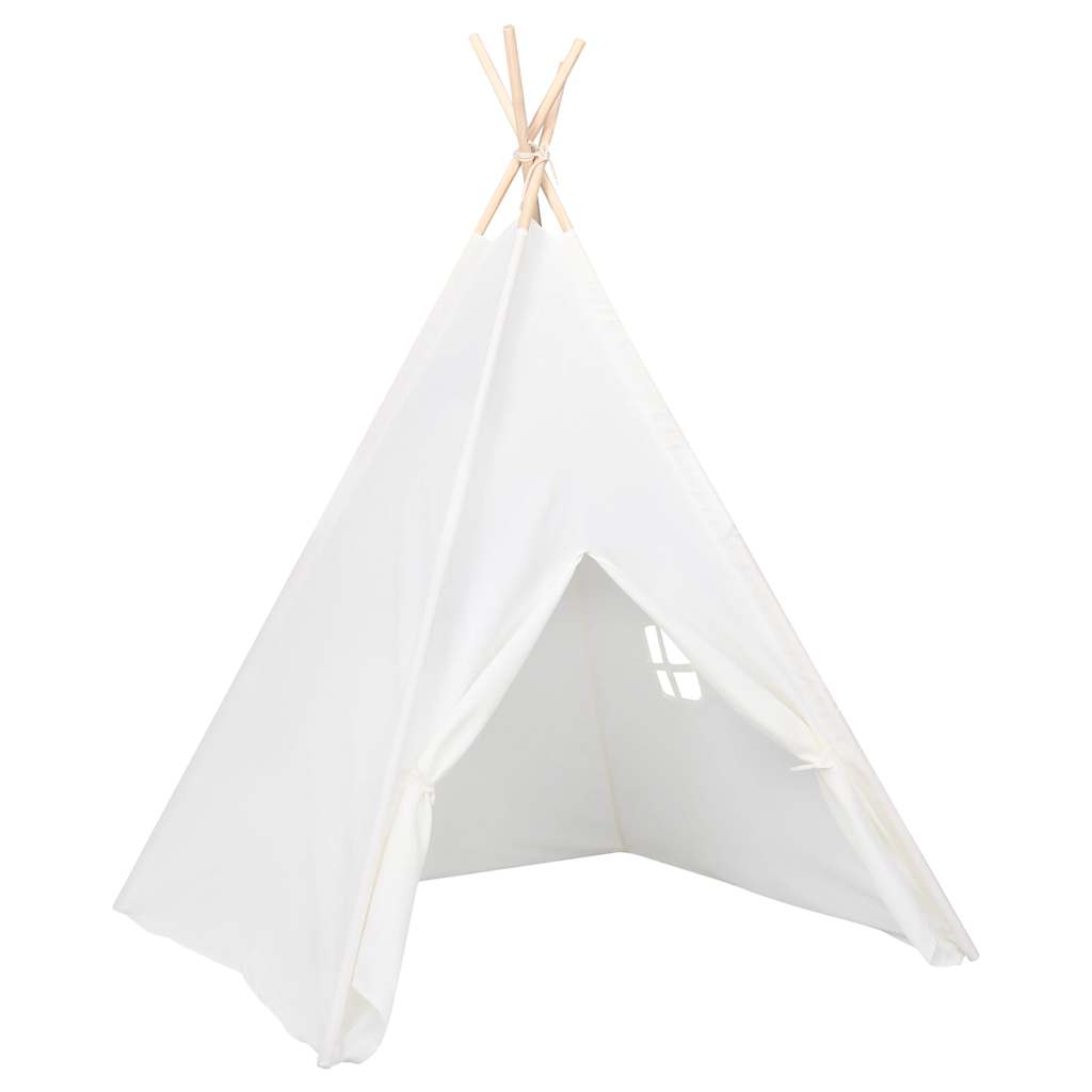 Tipi-Zelt für Kinder mit Tasche, Pfirsichhaut, Weiß, 120 x 120 x 150 cm