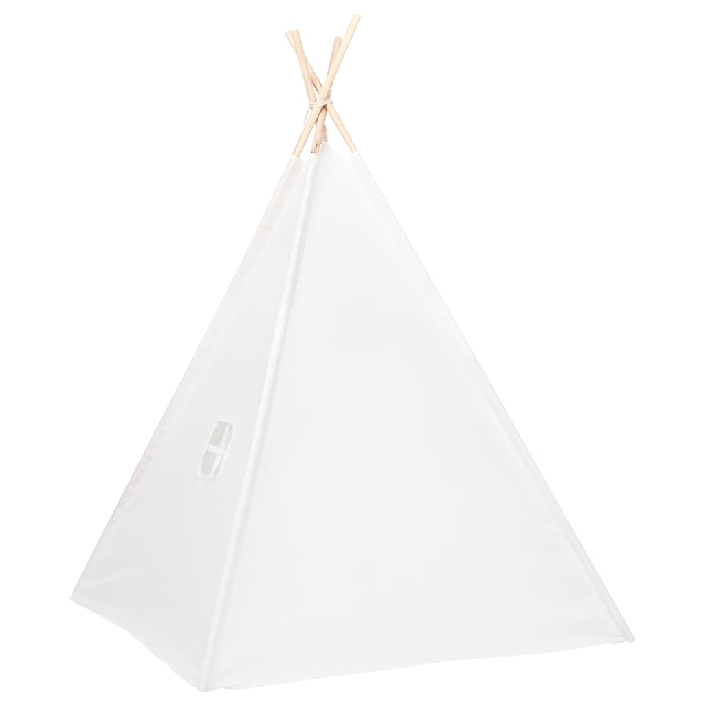 Tipi-Zelt für Kinder mit Tasche, Pfirsichhaut, Weiß, 120 x 120 x 150 cm