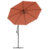 Cantilever Garden Umbrella with LED Lights Steel Pole