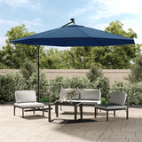 Cantilever Garden Umbrella with Azure Blue LED Lights