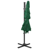 4 Tier Garden Umbrella with Green Aluminum Pole