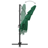 4 Tier Garden Umbrella with Green Aluminum Pole