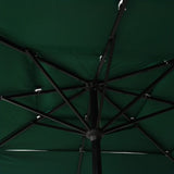 3 Tier Garden Parasol with Green Aluminum Pole