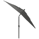 3-tier garden parasol with anthracite aluminium pole