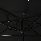 3 Tier Garden Parasol with Black Aluminum Pole