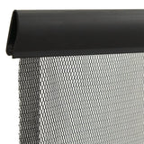 Moustiquaire avec rideau en maille noir 100x220 cm polyester