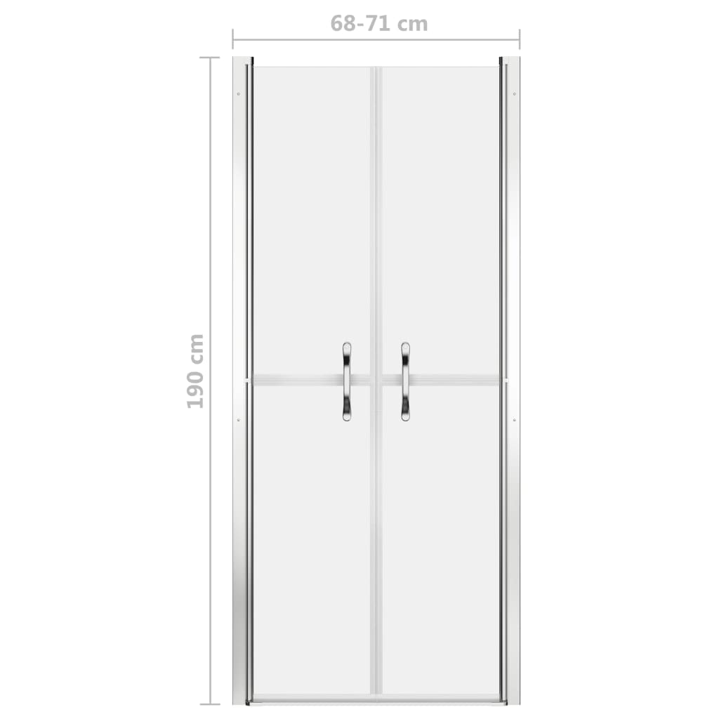 ESG frosted shower door 71x190 cm