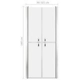 ESG frosted shower door 101x190 cm