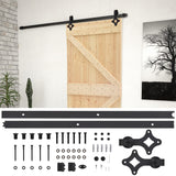 Sliding door and hardware kit 100x210 cm Solid pine