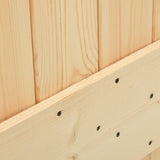 Sliding door and hardware kit 100x210 cm Solid pine