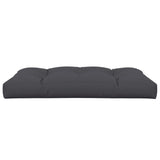 Coussin de palette anthracite 120x80x12 cm tissu