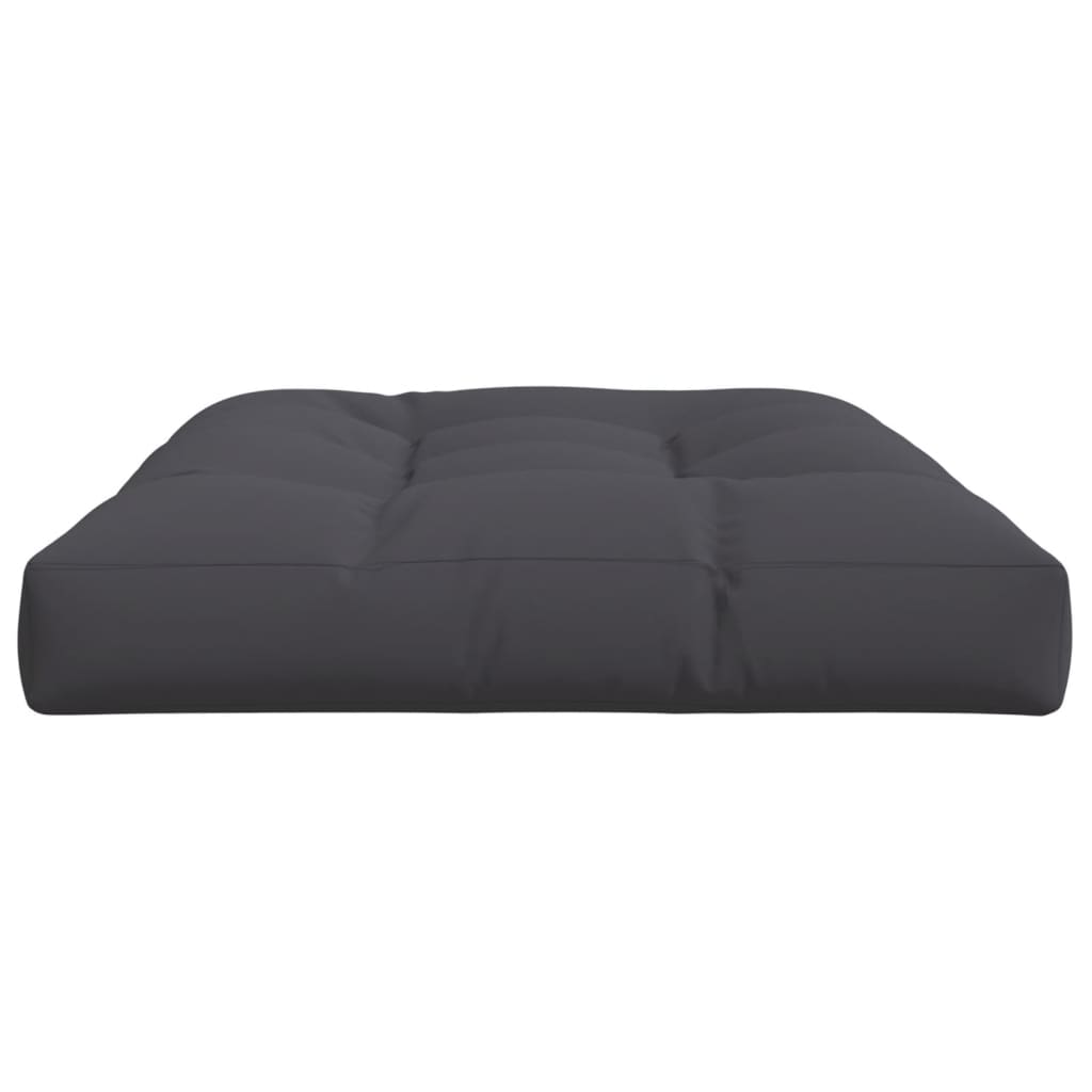 Coussin de palette anthracite 120x80x12 cm tissu