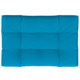 Coussin de palette bleu 120x80x12 cm tissu